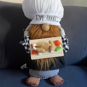 NWT Rae Dunn gnome give thanks plush